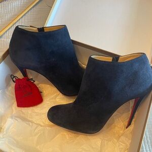 Christian Louboutin velvet boots